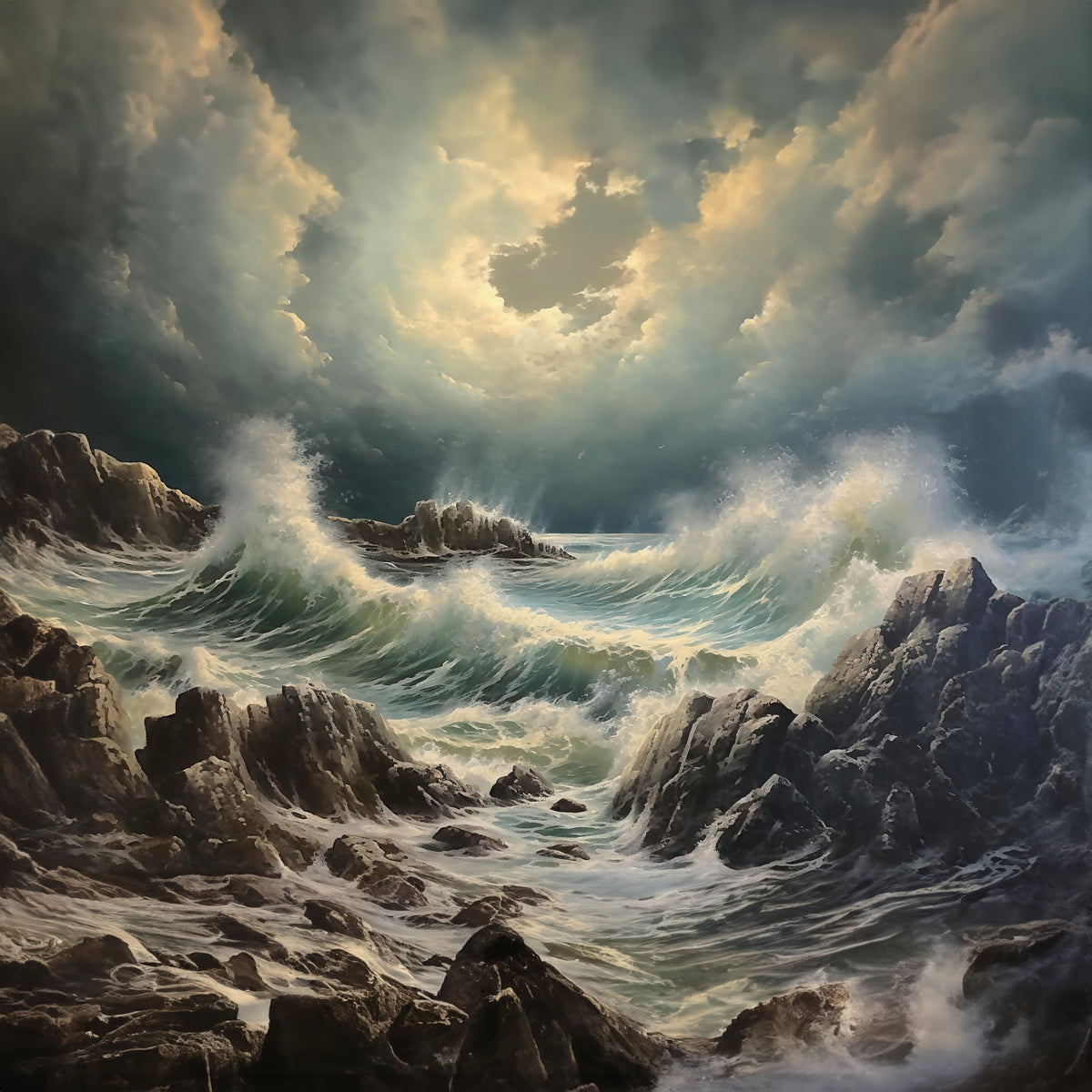 Seascapes Evening Glow 0035e Big XXL Large Giant Canvas or Mural Giclee Framed Oversized Wall Art