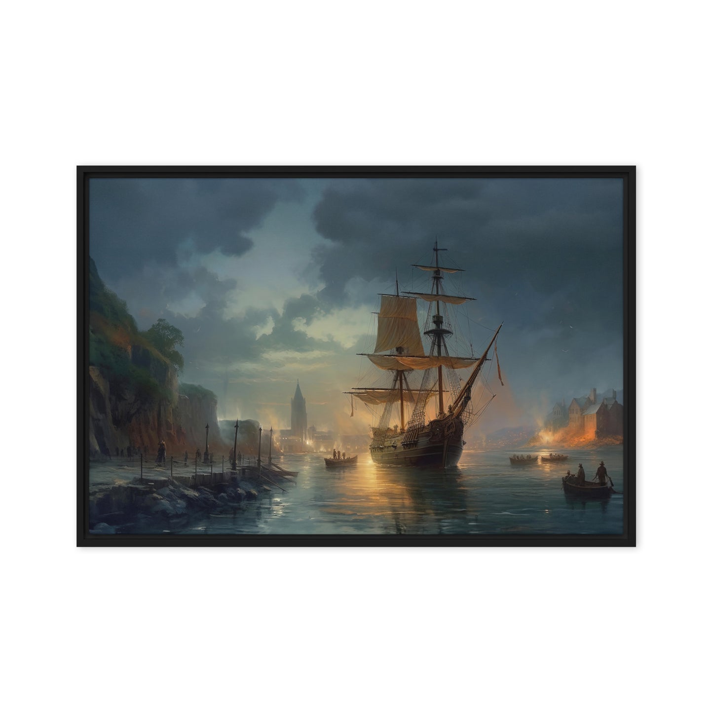 Framed Canvas Artwork #0141