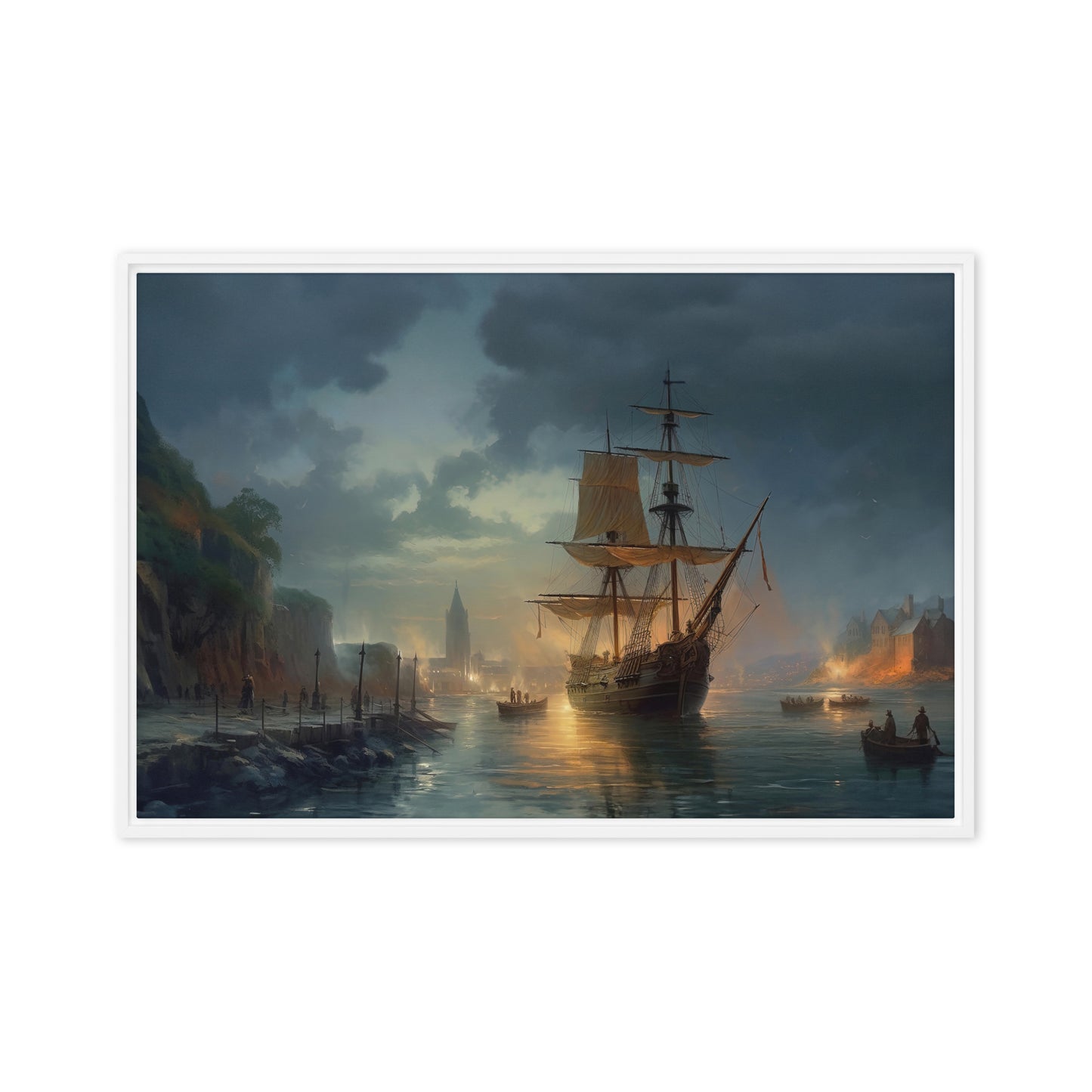 Framed Canvas Artwork #0141