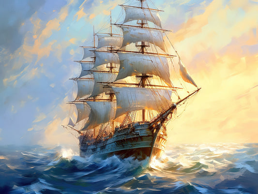Sunsets Nautical Ballet 0105 300dpi Big XXL Large Giant Canvas or Mural Giclee Framed Oversized Wall Art For Home or Office Wall Decor JPG