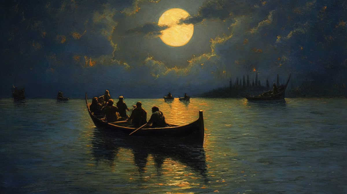 Moonlit Passage of Van Gogh Dreams  Big XXL Large Giant Canvas or Mural Giclee Framed Oversized Wall Art 0140 300dpi