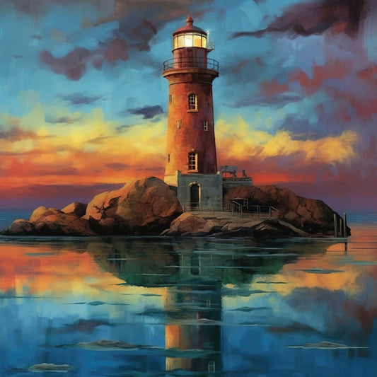 Twilight Sentinels Reflection  0042  Big XXL Large Giant Canvas or Mural Giclee Framed Oversized Wall Art 300dpi