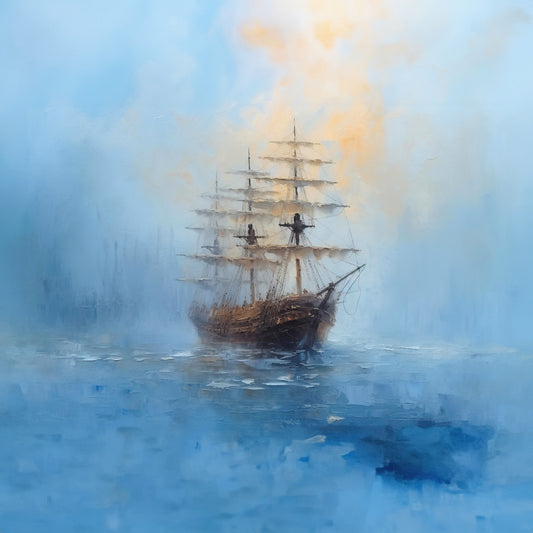 Mysteries of the Misty Galleon 0061e  Big XXL Large Giant Canvas or Mural Giclee Framed Oversized Wall Art