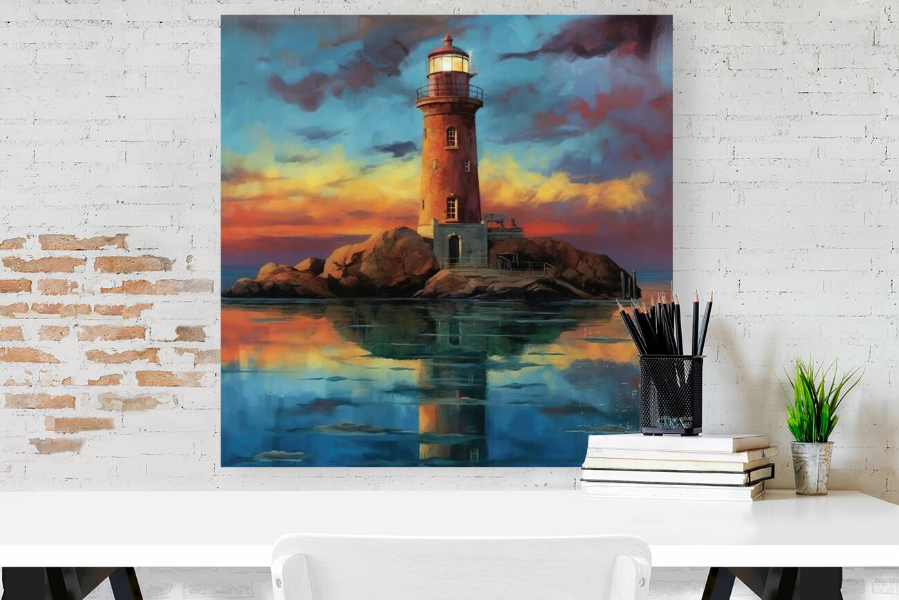 Twilight Sentinels Reflection  0042  Big XXL Large Giant Canvas or Mural Giclee Framed Oversized Wall Art 300dpi