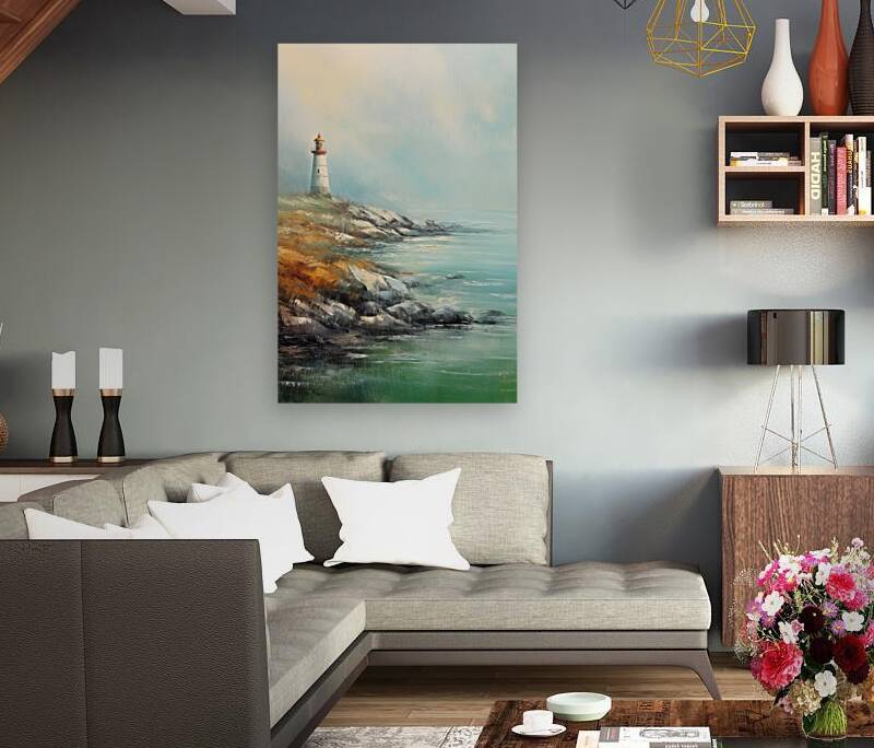 Pacific Coastal Beacon 0057  Big XXL Large Giant Canvas or Mural Giclee Framed Oversized Wall Art300dpi