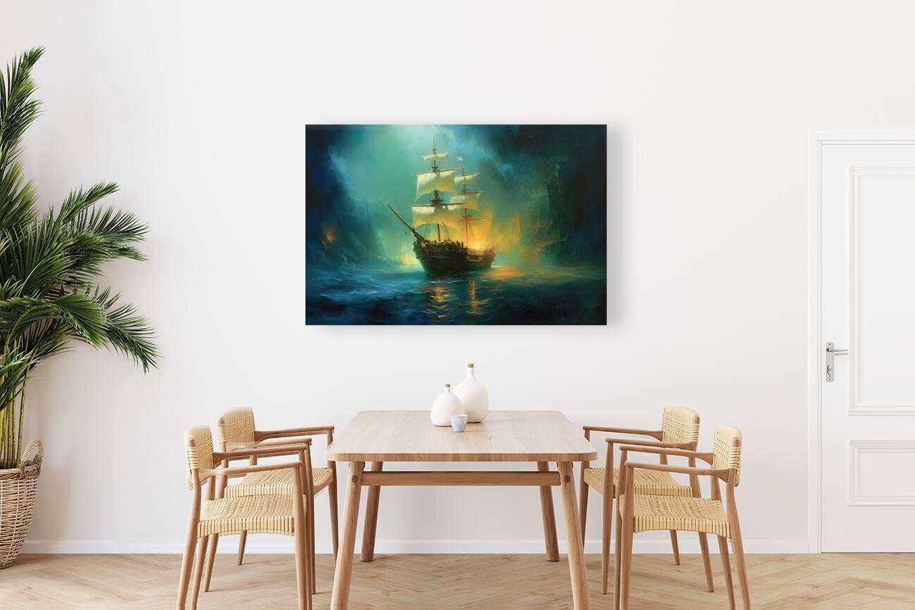 Nocturne of the Phantom Vessel 092   Big XXL Large Giant Canvas or Mural Giclee Framed Oversized Wall Art300dpi