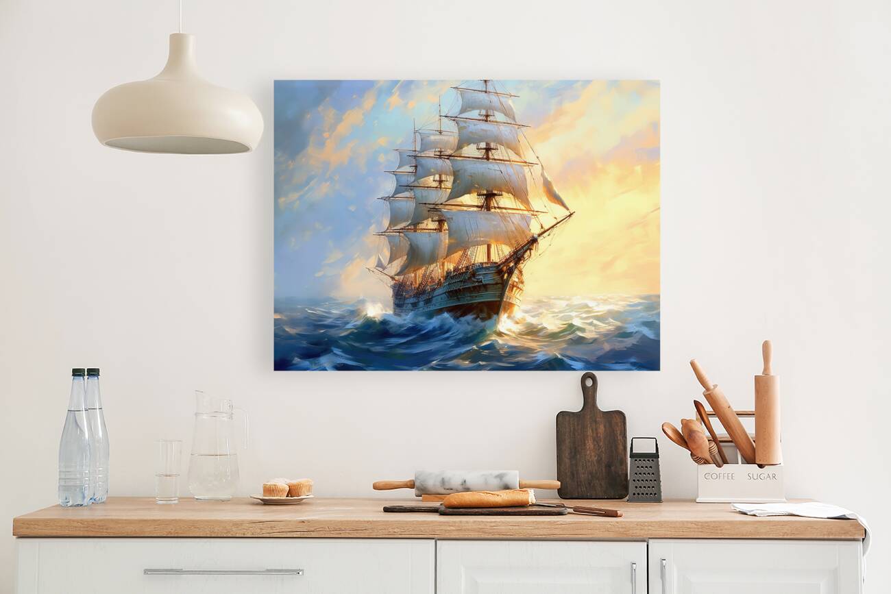 Sunsets Nautical Ballet 0105 300dpi Big XXL Large Giant Canvas or Mural Giclee Framed Oversized Wall Art For Home or Office Wall Decor JPG