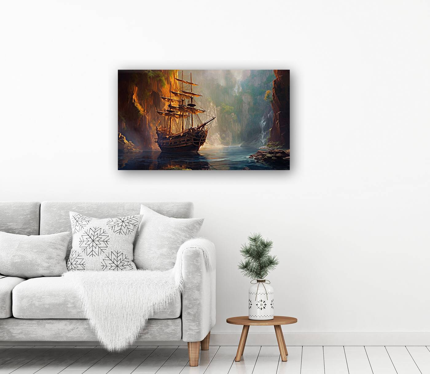 Pirate Havens in the Golden Age of Piracy 0119 Big XXL Large Giant Canvas or Mural Giclee Framed Oversized Wall Art For Home or Office Wall Decor 300dpi