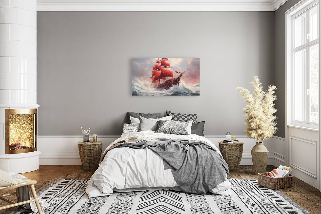 The Revenge of the Crimson Voyage Amidst Fury 0116 Big XXL Large Giant Canvas or Mural Giclee Framed Oversized Wall Art For Home or Office Wall Decor 300dpi JPG