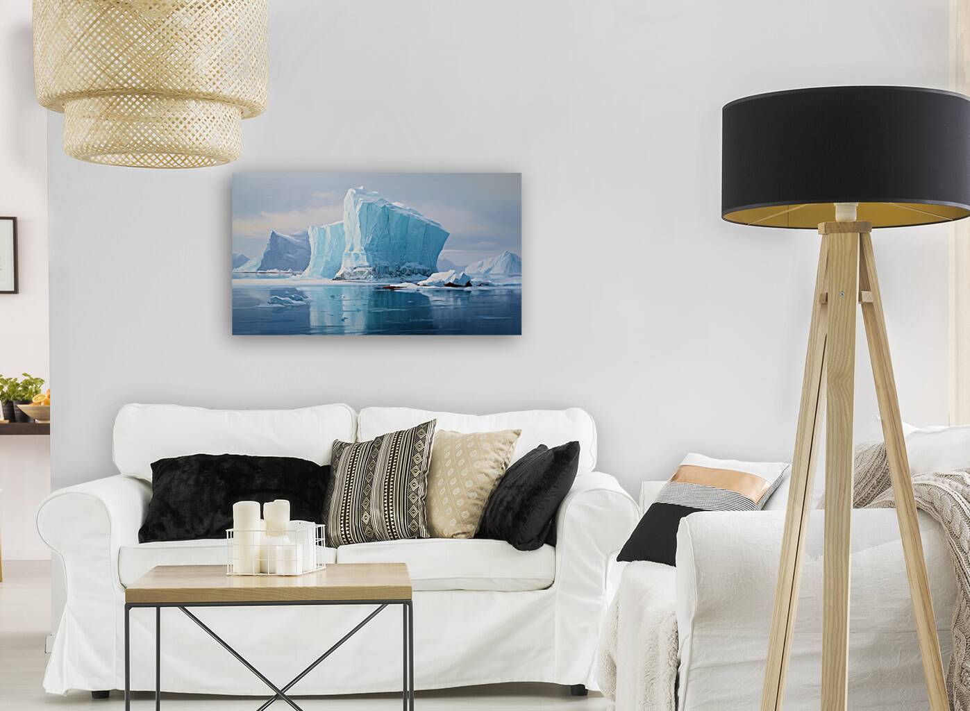 Silent Sentinel of the Ice 0064  Big XXL Large Giant Canvas or Mural Giclee Framed Oversized Wall Art 300dpi