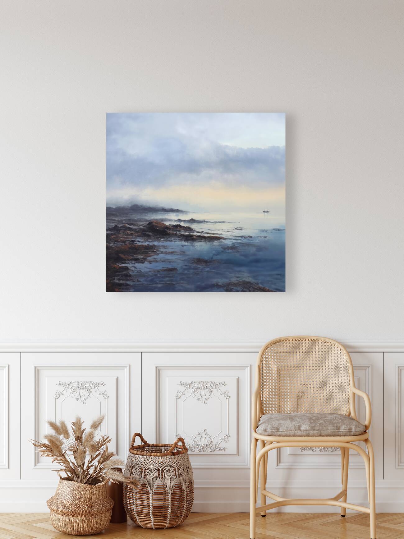 Tranquil Nautical Dawn 0006e  Big XXL Large Giant Canvas or Mural Giclee Framed Oversized Wall Art