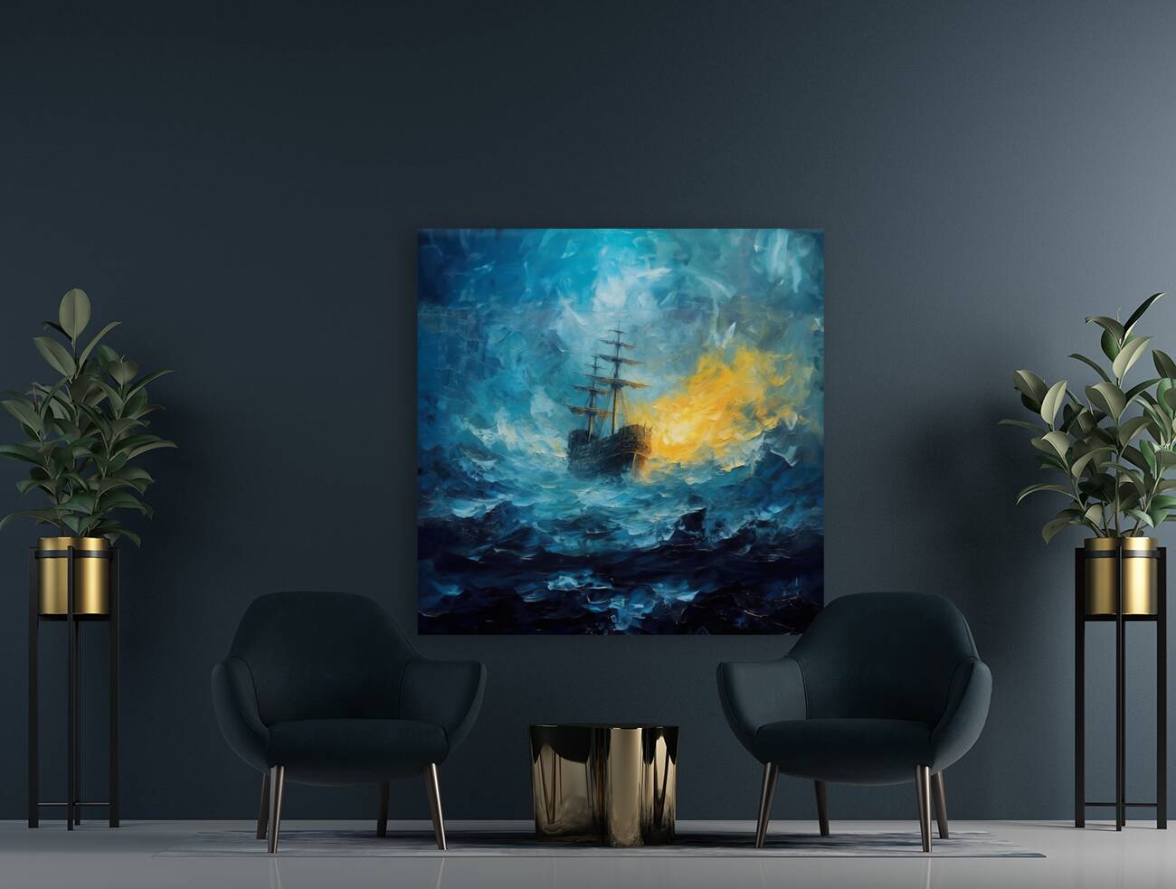 Twilight Maritime Overture 0002e  Big XXL Large Giant Canvas or Mural Giclee Framed Oversized Wall Art