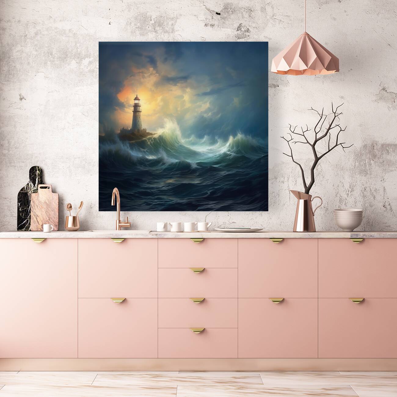 Sunset Surge Sentinel 0030e  Big XXL Large Giant Canvas or Mural Giclee Framed Oversized Wall Art