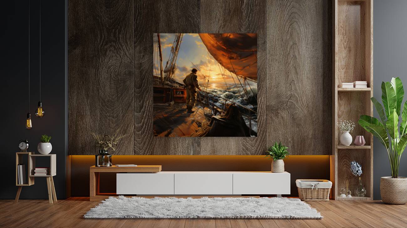 Horizons of Reflection and Resolve 0152  Big XXL Large Giant Canvas or Mural Giclee Framed Oversized Wall Art